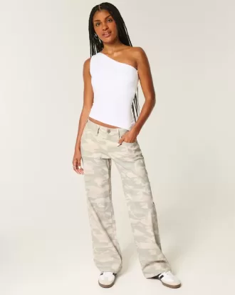 Lågfärgade Y2K Camo Baggy Jeans Lågfärgade Y2K Camo Baggy Jeans