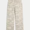 Lågfärgade Y2K Camo Baggy Jeans Lågfärgade Y2K Camo Baggy Jeans