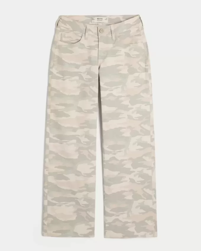 Lågfärgade Y2K Camo Baggy Jeans Lågfärgade Y2K Camo Baggy Jeans
