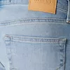 Light Wash Athletic Skinny Jeans