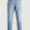 Light Wash Athletic Skinny Jeans