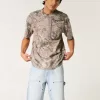 Light Wash Baggy Denim Painter Shorts