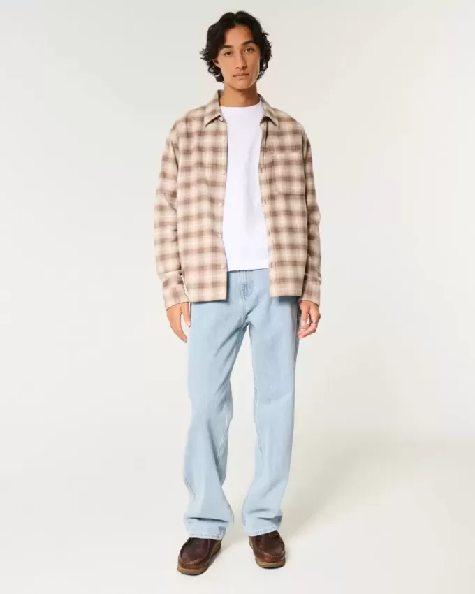 Light Wash Baggy Painter Jeans Light Wash Baggy Painter Jeans