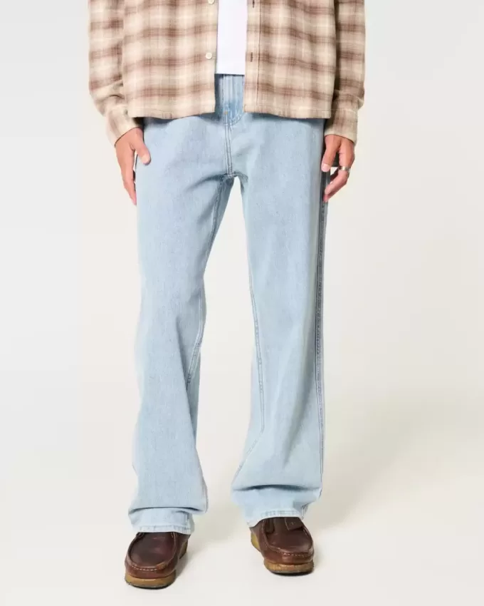 Light Wash Baggy Painter Jeans Light Wash Baggy Painter Jeans