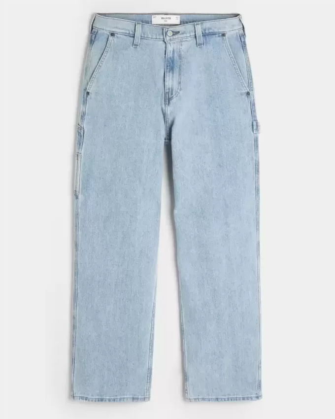 Light Wash Baggy Painter Jeans Light Wash Baggy Painter Jeans