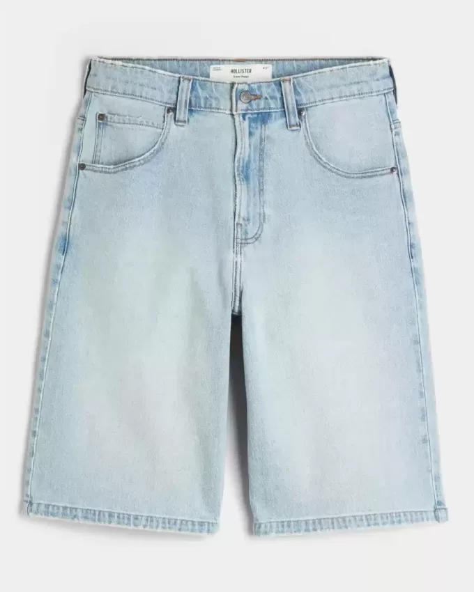 Light Wash Dice Graphic Super Baggy jeansshorts Light Wash Dice Graphic Super Baggy jeansshorts