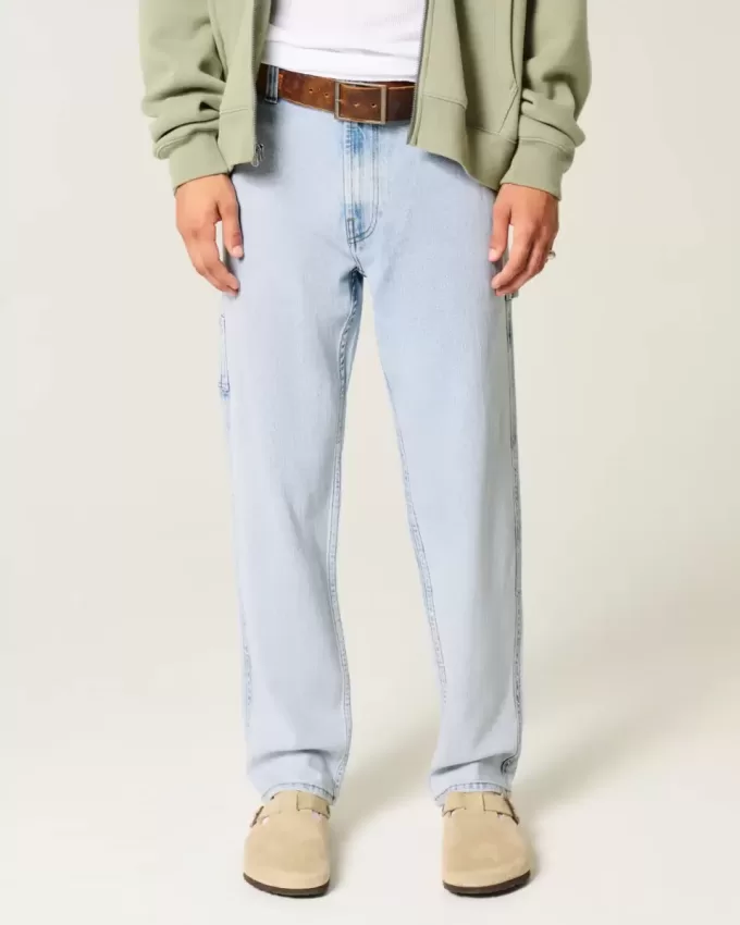 Light Wash Loose Painter Jeans Light Wash Loose Painter Jeans