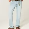 Light Wash Slim Straight Jeans Light Wash Slim Straight Jeans
