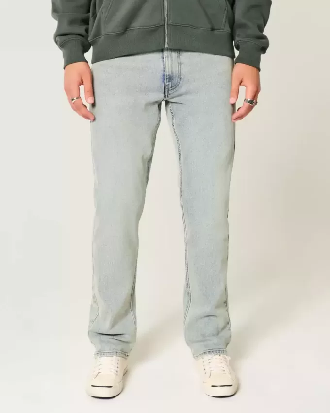Light Wash Slim Straight Jeans Light Wash Slim Straight Jeans
