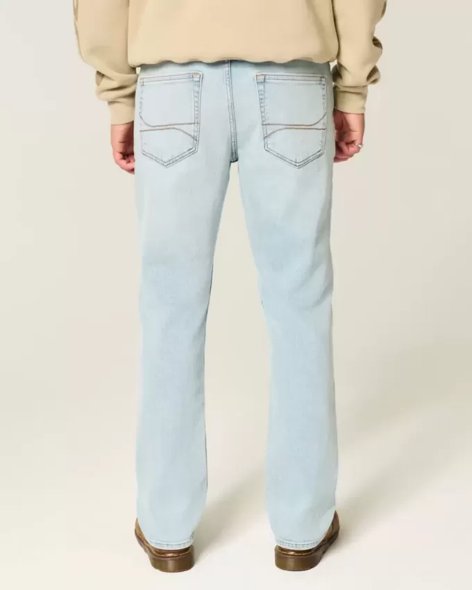Light Wash Slim Straight Jeans Light Wash Slim Straight Jeans