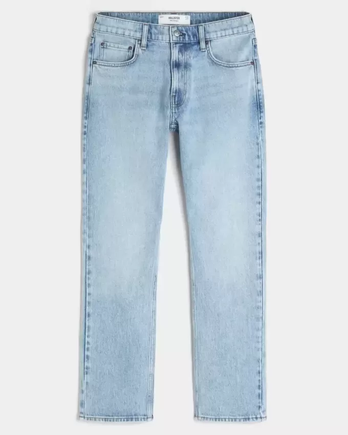 Light Wash Slim Straight Jeans Light Wash Slim Straight Jeans