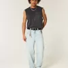 Light Wash Spelkort Grafiska Skater Baggy Jeans Light Wash Spelkort Grafiska Skater Baggy Jeans
