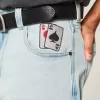 Light Wash Spelkort Grafiska Skater Baggy Jeans Light Wash Spelkort Grafiska Skater Baggy Jeans