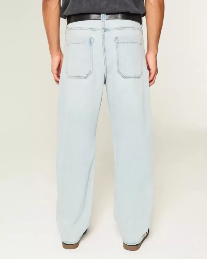 Light Wash Spelkort Grafiska Skater Baggy Jeans Light Wash Spelkort Grafiska Skater Baggy Jeans