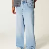 Light Wash Spider Graphic Super Baggy Jeans Light Wash Spider Graphic Super Baggy Jeans
