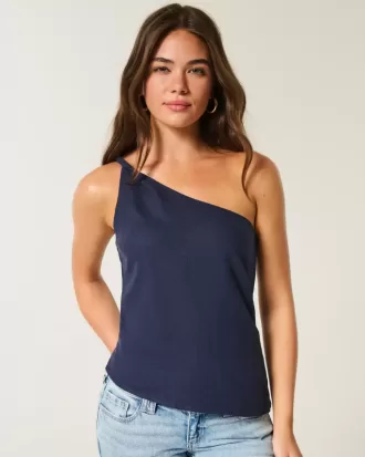 Linne-Blend One Shoulder Top