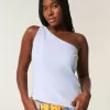 Linne-Blend One Shoulder Top Linne-Blend One Shoulder Top