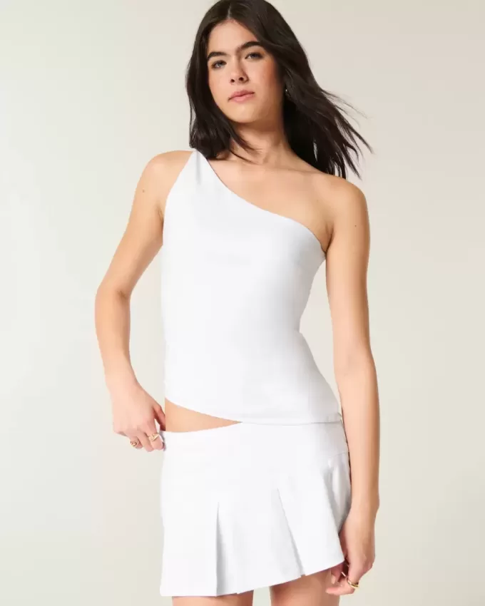 Linne-Blend One Shoulder Top Linne-Blend One Shoulder Top