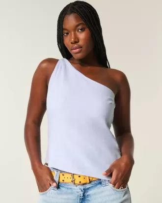 Linne-Blend One Shoulder Top