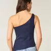 Linne-Blend One Shoulder Top Linne-Blend One Shoulder Top