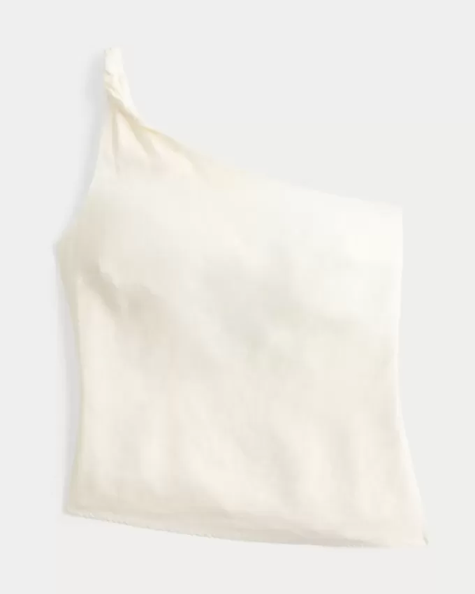 Linne-Blend One Shoulder Top Linne-Blend One Shoulder Top