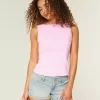 Linne-Blend Öppen-Back Top Linne-Blend Öppen-Back Top