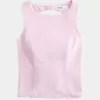 Linne-Blend Öppen-Back Top Linne-Blend Öppen-Back Top