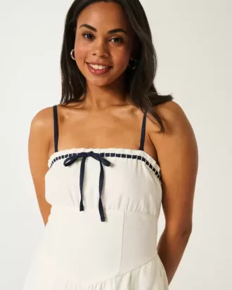 Linne-Blend Strapless Jumpsuit