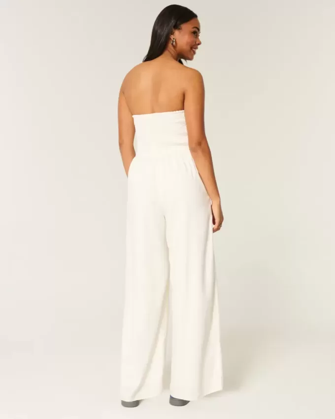 Linne-Blend Strapless Jumpsuit Linne-Blend Strapless Jumpsuit