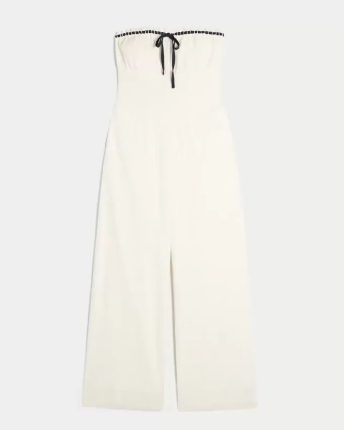 Linne-Blend Strapless Jumpsuit Linne-Blend Strapless Jumpsuit
