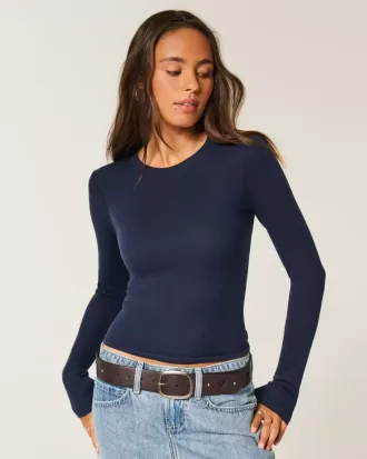 Långärmad Crew Top