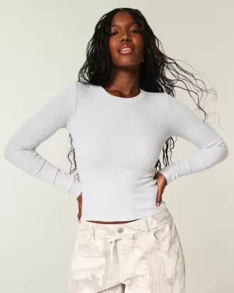Långärmad Crew Top