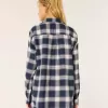 Långärmad flanell pyjamastopp Långärmad flanell pyjamastopp