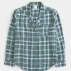 Långärmad flanell pyjamastopp Långärmad flanell pyjamastopp