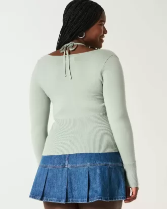 Långärmad Halter Tie Tröja