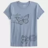 London Butterfly Graphic Baby Tee London Butterfly Graphic Baby Tee