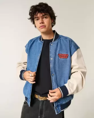 Looney Tunes grafisk jeansjacka