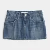 Low-Rise Broderad Denim Mini Skort Low-Rise Broderad Denim Mini Skort