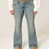 Low-Rise Butterfly Brodery Medium Wash Bootcut Jeans Low-Rise Butterfly Brodery Medium Wash Bootcut Jeans
