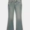 Low-Rise Butterfly Brodery Medium Wash Bootcut Jeans Low-Rise Butterfly Brodery Medium Wash Bootcut Jeans