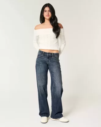 Low-Rise Dark Wash Baggy Jeans Low-Rise Dark Wash Baggy Jeans