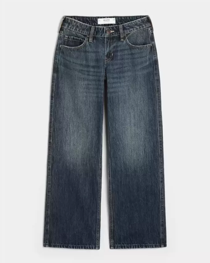 Low-Rise Dark Wash Baggy Jeans Low-Rise Dark Wash Baggy Jeans