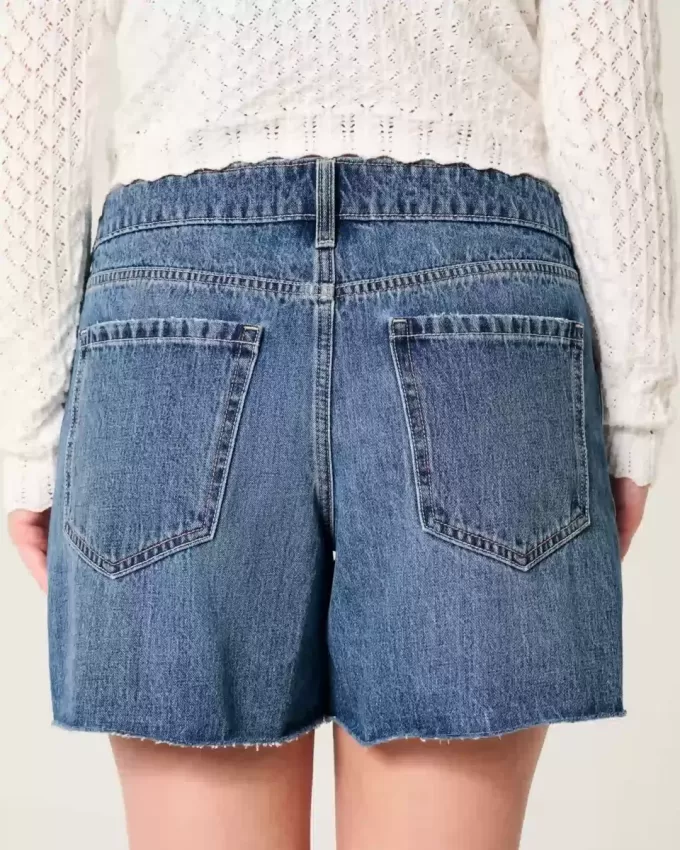 Low-Rise Dark Wash Baggy jeansshorts 5″ Low-Rise Dark Wash Baggy jeansshorts 5″