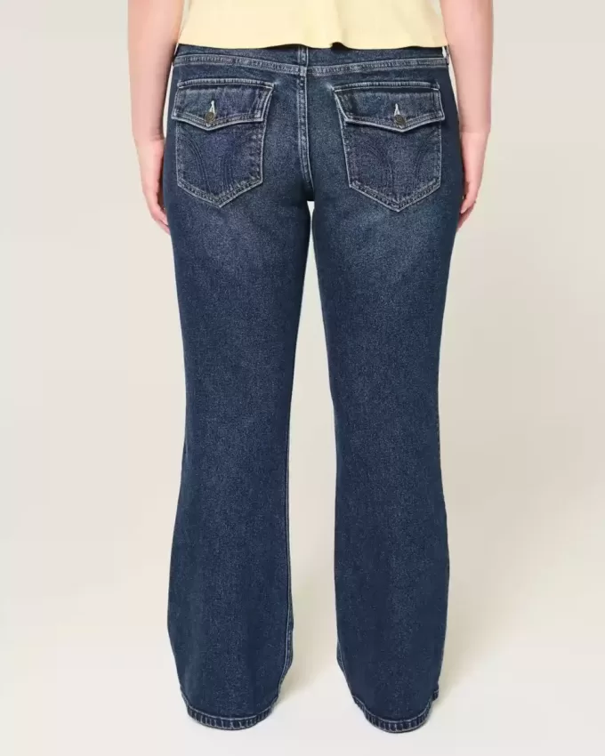 Low-Rise Dark Wash Bootcut-jeans Low-Rise Dark Wash Bootcut-jeans