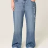 Low-Rise Dark Wash Class of ’26 Broderade Baggy Jeans Low-Rise Dark Wash Class of ’26 Broderade Baggy Jeans