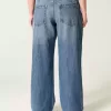 Low-Rise Dark Wash Class of ’26 Broderade Baggy Jeans Low-Rise Dark Wash Class of ’26 Broderade Baggy Jeans