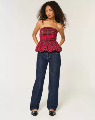 Low-Rise Dark Wash Loose jeans