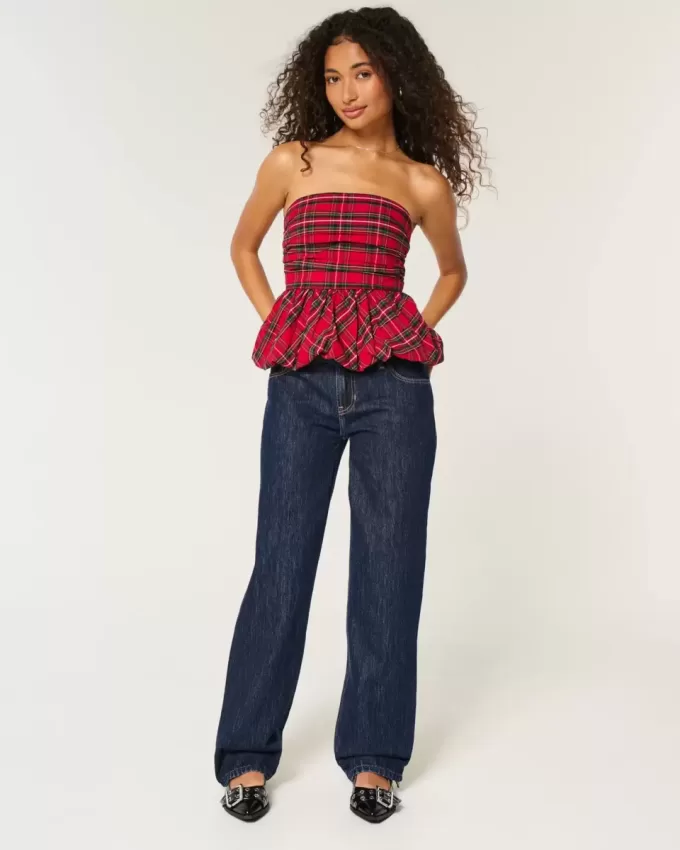 Low-Rise Dark Wash Loose jeans