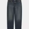 Low-Rise Dark Wash Loose jeans