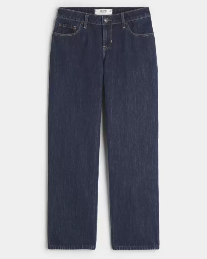 Low-Rise Dark Wash Loose jeans